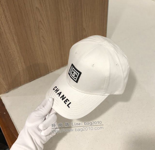 Chanel男女同款帽子 香奈兒經典黑白鴨舌帽棒球帽  mm1583